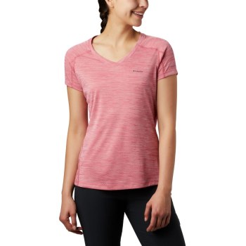 Columbia T-Shirt Dames, Zero Rules Short Sleeve Roze, 31ZQMFUGV